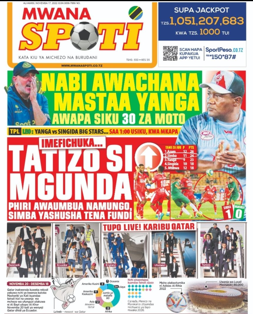 Habari Kubwa Za Magazeti Ya Tanzania Leo November 17 2022 Millard Ayo