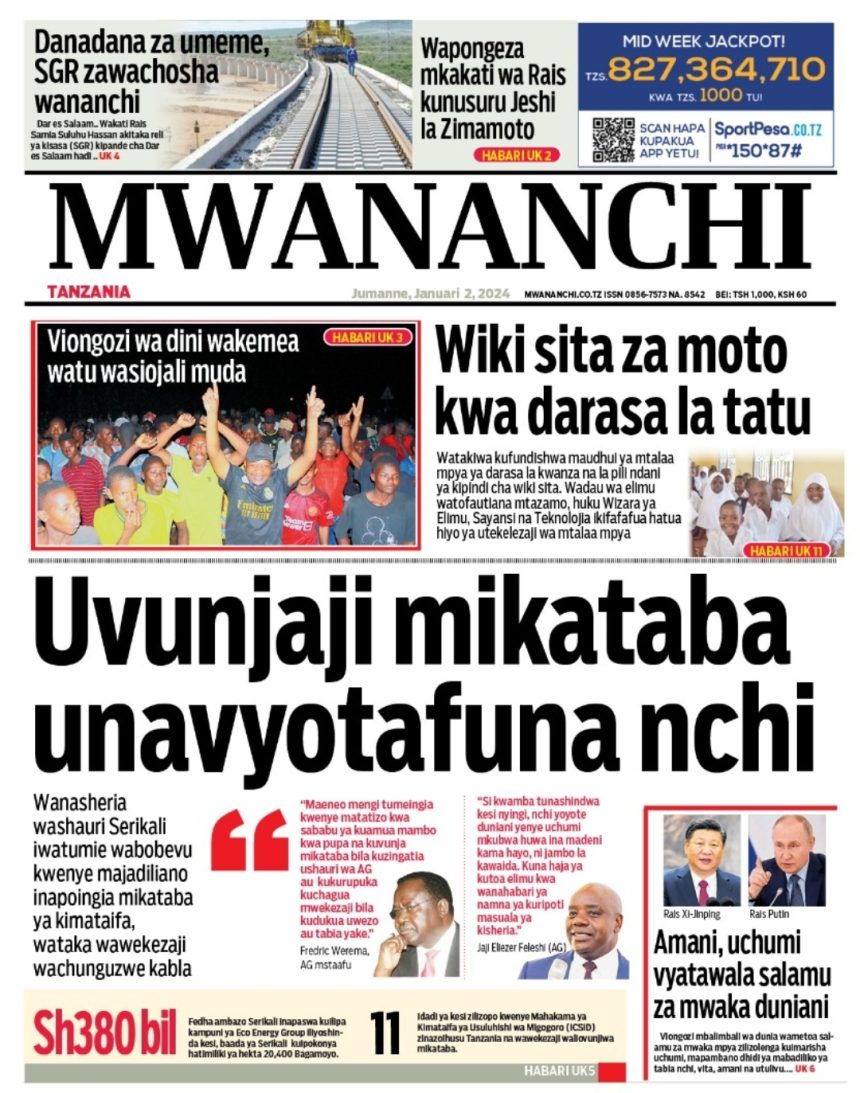 Habari Kubwa Za Magazeti Ya Tanzania Leo January 2 2024 Millard Ayo   Screenshot 20240102 051718 WhatsApp 860x1093 