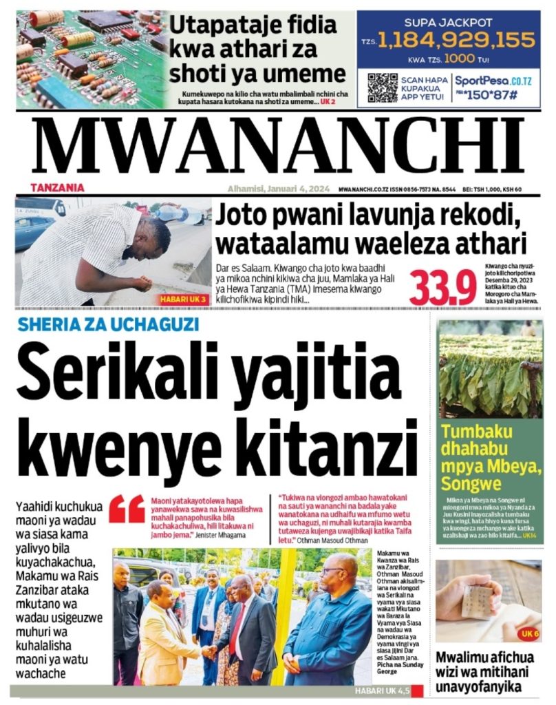 Habari Kubwa Za Magazeti Ya Tanzania Leo January 4 2024 Millard Ayo   Screenshot 20240104 050011 WhatsApp 808x1024 