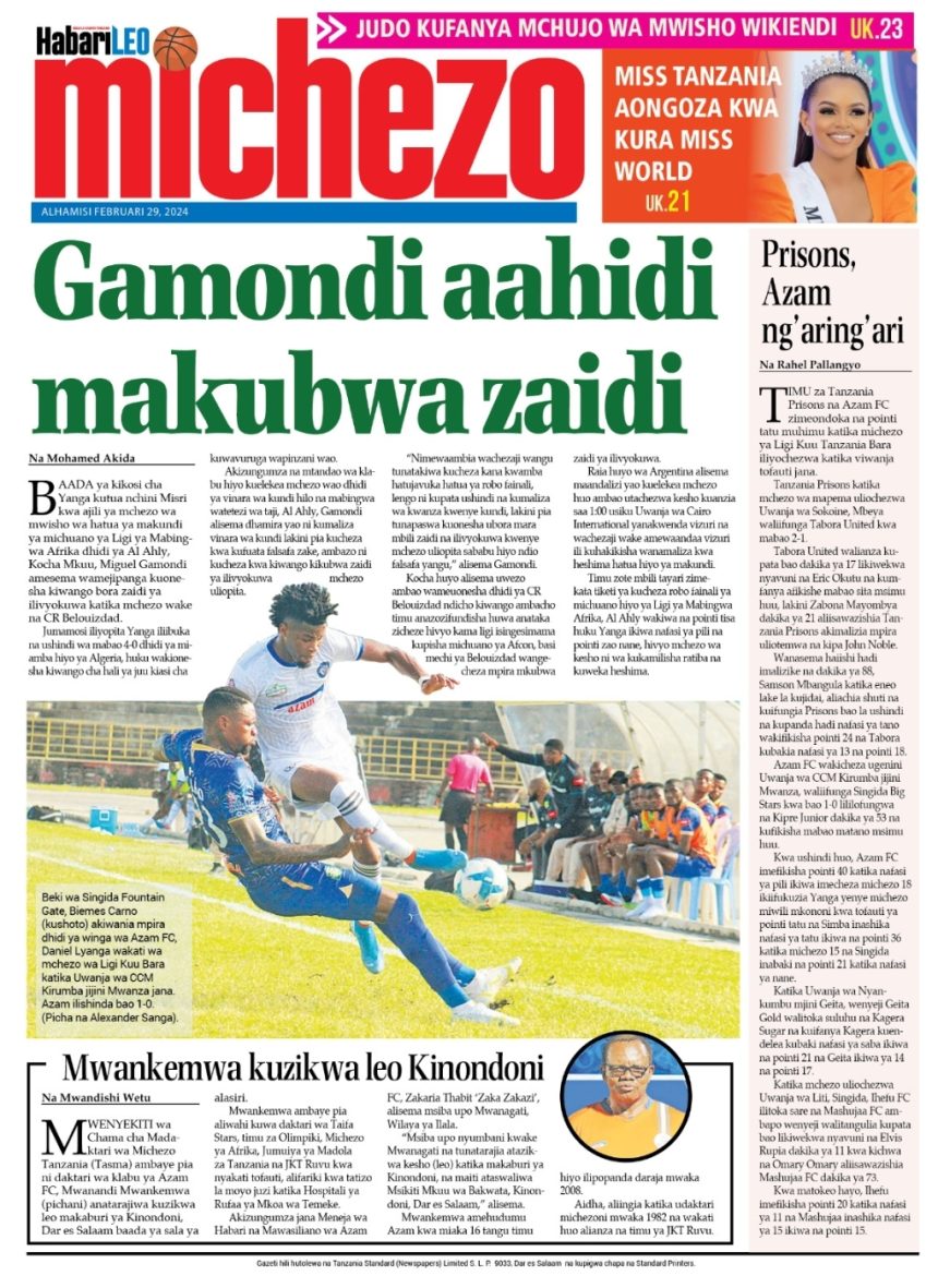 Habari Kubwa Za Magazeti Ya Tanzania Leo February 29, 2024 - Millard Ayo